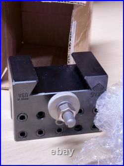 Aloris CXA6 CXA-6 quick change 3/8-5/8 cap dual tool holder