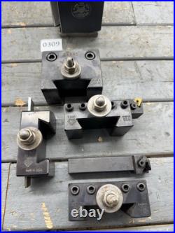 Aloris CXA Quick Change Lathe Tool Post 5pc Holder Set #3-BS Aloris CXA Quick Change Lathe Tool Post 5pc Holder Set #3-BS