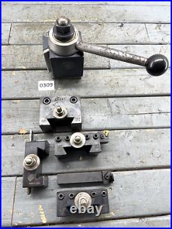 Aloris CXA Quick Change Lathe Tool Post 5pc Holder Set #3-BS Aloris CXA Quick Change Lathe Tool Post 5pc Holder Set #3-BS