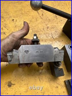 Aloris CXA Quick Change Tool Post Holder Set Metal Lathe Wedge Style