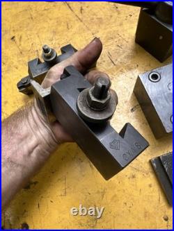 Aloris CXA Quick Change Tool Post Holder Set Metal Lathe Wedge Style