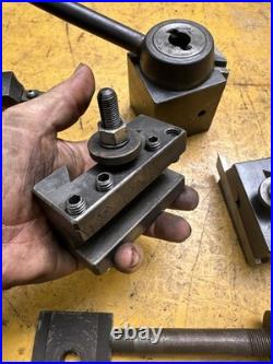 Aloris CXA Quick Change Tool Post Holder Set Metal Lathe Wedge Style