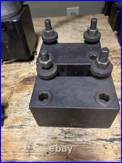 Aloris DA Quick Change Tool Post With 7 Tool Holders Turning Boring Parting