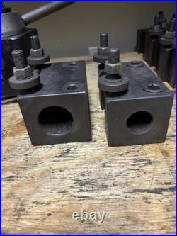 Aloris DA Quick Change Tool Post With 7 Tool Holders Turning Boring Parting