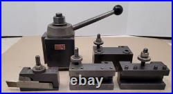 Aloris DA Quick-Change Tool Post with Holders 5 Piece Set