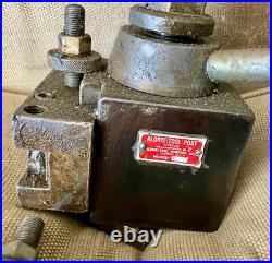 Aloris Model C Quick-Change Lathe Tool Post with2 Aloris C1 Holders and 2 Unmarked
