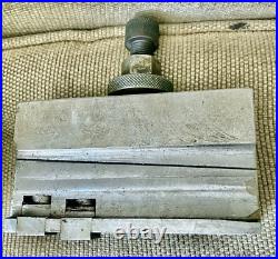 Aloris Model C Quick-Change Lathe Tool Post with2 Aloris C1 Holders and 2 Unmarked