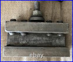 Aloris Model C Quick-Change Lathe Tool Post with2 Aloris C1 Holders and 2 Unmarked