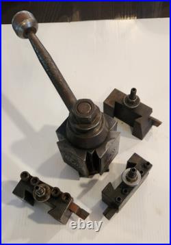 Aloris Quick Change Tool Post With Three Tool Holders