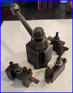 Aloris Quick Change Tool Post With Three Tool Holders