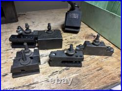 Aloris & Yuasa BXA Quick Change Lathe Tool Post 7 pc Holder Set