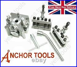 Anchor Tools T2 Quick Change Tool Post Set 2 Holders Dixon Type Lathe 26mm