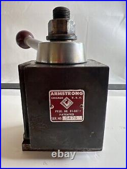 Armstrong Quick Change Tool Holder Post 81-007 Serial # 5476