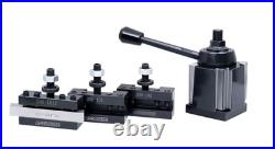 Axa 4 Pc Wedge Type Quick Change Tool Post Set for Lathe Swing 6'' 12'' with 1