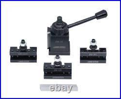 Axa 4 Pc Wedge Type Quick Change Tool Post Set for Lathe Swing 6'' 12'' with 1