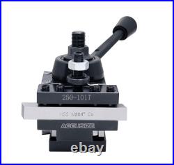 Axa 4 Pc Wedge Type Quick Change Tool Post Set for Lathe Swing 6'' 12'' with 1