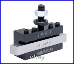 Axa 4 Pc Wedge Type Quick Change Tool Post Set for Lathe Swing 6'' 12'' with 1