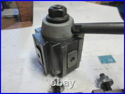 BXA 250-200 Import Quick Change Tool Post and 3x 250-202 (BXA-2) Holders