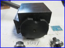 BXA 250-200 Import Quick Change Tool Post and 3x 250-202 (BXA-2) Holders