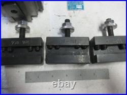 BXA 250-200 Import Quick Change Tool Post and 3x 250-202 (BXA-2) Holders