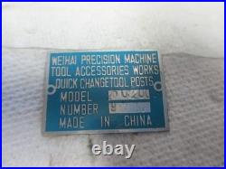 BXA 250-200 Import Quick Change Tool Post and 3x 250-202 (BXA-2) Holders