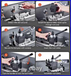 BXA 250-200 Series Quick Change Tool Post Set 8 Pc Holders Wedge Style Phase II