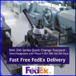 BXA 250-200 Series Quick Change Tool Post Set 8 Pc Holders Wedge Style Phase II