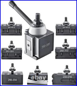 BXA 250-200 Series Quick Change Tool Post Set 8 Pc Holders Wedge Style Phase II