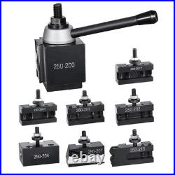 BXA 250-200 Series Quick Change Tool Post Set 8 Pc Holders Wedge Style Phase II