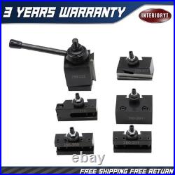 BXA 250-222 Swing Dia 10 15Wedge Type Quick Change Tool Post Holder 6Pcs Set