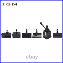 BXA 250-222 Wedge Type Quick Change Tool Post Holder 6Pcs 10-15 For Swing Dia