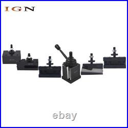 BXA 250-222 Wedge Type Quick Change Tool Post Holder 6Pcs 10-15 For Swing Dia