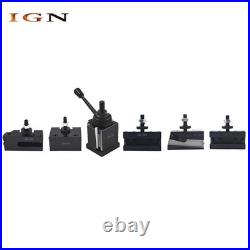 BXA 250-222 Wedge Type Quick Change Tool Post Holder 6Pcs 10-15 For Swing Dia