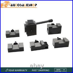 BXA 250-222 Wedge Type Quick Change Tool Post Holder 6Pcs Set Swing Dia 10 15