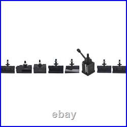 BXA 250-222 Wedge Type Tool Post For Lathe 10 15 With 7PC Tool Holders BXA 250-222 Wedge Type Tool Post For Lathe 10 15 With 7PC Tool Holders