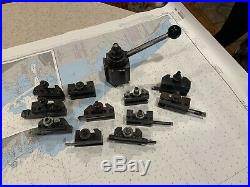 BXA Size Quick Change Tool Post And 11 Holders. Dorian Holders With Tooling