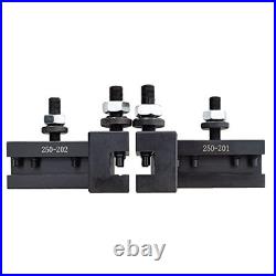 BXA Wedge Type Quick Change Tool Post Set 250-222, Tool Post for Mini Lathe Swing