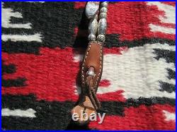 Billy Royal Tooled Leather Silver Ferrules Balls Quick Change Show Headstall