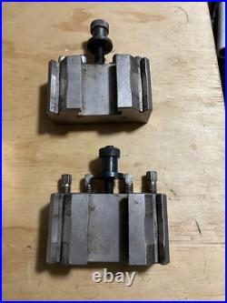 Boni AG Type 125 3 side QCTP Quick change tool post & 2 holders 18+ swing lathe Boni AG Type 125 3 side QCTP Quick change tool post & 2 holders 18+ swing lathe