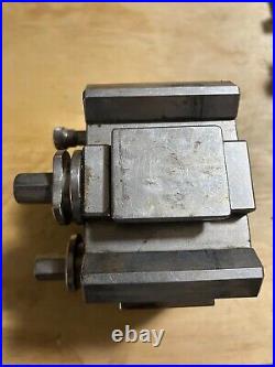 Boni AG Type 125 3 side QCTP Quick change tool post & 2 holders 18+ swing lathe Boni AG Type 125 3 side QCTP Quick change tool post & 2 holders 18+ swing lathe
