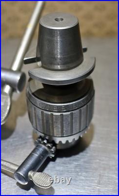 Bridgeport R8 Master Quick Change Tool Master & 2 Holders With Jacobs Chucks-E2897