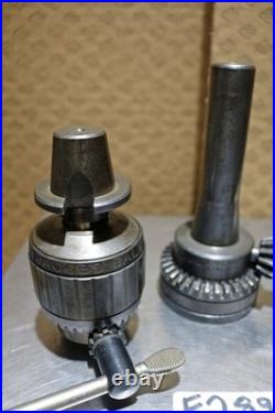 Bridgeport R8 Master Quick Change Tool Master & 2 Holders With Jacobs Chucks-E2897