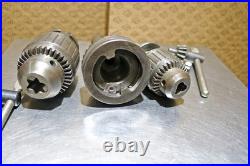 Bridgeport R8 Master Quick Change Tool Master & 2 Holders With Jacobs Chucks-E2897