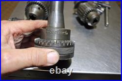 Bridgeport R8 Master Quick Change Tool Master & 2 Holders With Jacobs Chucks-E2897