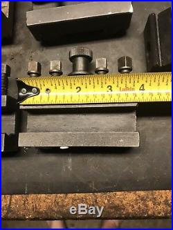 Clausing Lathe Quick Change Tool Post With 5 Holders USED CXA Style