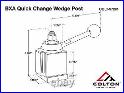 Colton Industrial Tools BXA Quick Change Tool Post Wedge Style With Handle