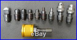 Diamond In Motion Quick Change Tool Holder R8 Boring Head Milling Collet (9) Pc