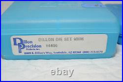 Dillon Rl550 Complete 9mm Quick Change Dies, Conversion, Measure & Tool Head