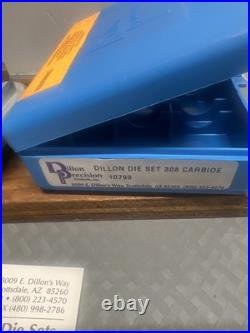 Dillon Rl 550 Quick Change Tool Head Powder Dispenser 3 Die 308 Carbide Lot