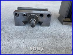 Dorian Sd35cxa Quick Change 2 Position Tool Post + 2 Holders Qitp35-1 & D-35-1-2 Dorian Sd35cxa Quick Change 2 Position Tool Post + 2 Holders Qitp35-1 & D-35-1-2